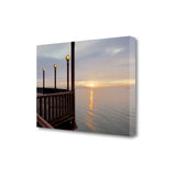 Sunset View on the Balcony 2 Giclee Wrap Canvas Wall Art