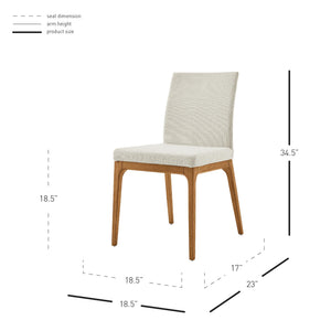 New Pacific Direct Devon Fabric Chair , (Set of 2)