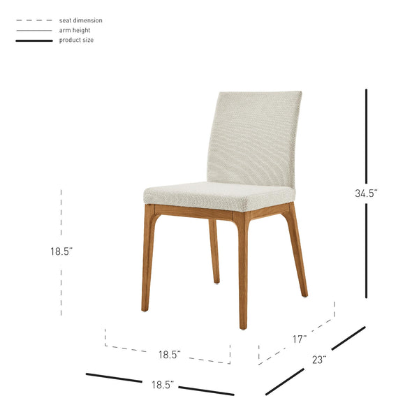 New Pacific Direct Devon Fabric Chair , (Set of 2)