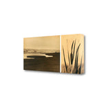 32" By the Water Sepia Tone Giclee Wrap Canvas Wall Art