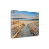 Beach Boardwalk to the Ocean Giclee Wrap Canvas Wall Art