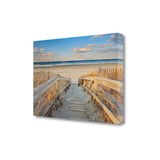 47" Beach Boardwalk to the Ocean Giclee Wrap Canvas Wall Art