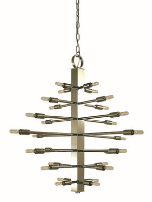 28-Light Polished Nickel Simone Chandelier