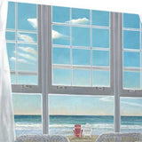 28" Beach House View 2 Giclee Wrap Canvas Wall Art