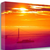 32" Gorgeous Sunset View Giclee Canvas Wall Art