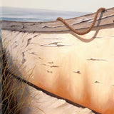 36" Old Fishing Boat On White Sands Giclee Wrap Canvas Wall Art