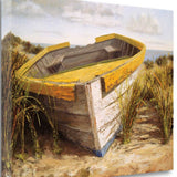 32" Old Rugged Fishing Boat Giclee Wrap Canvas Wall Art