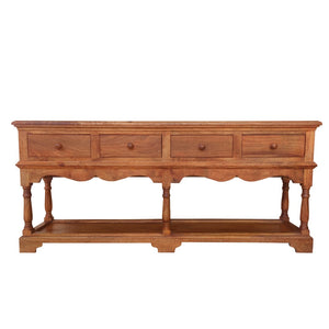 Sagebrook Home Contemporary Wood, 69x30 Vintage Console Table W/ Drawers, Brow 16680 Brown Mango Wood