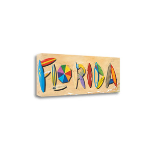 Florida Beach Sign 2 Giclee Wrap Canvas Wall Art