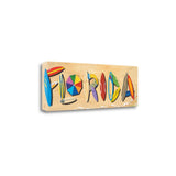 Florida Beach Sign 3 Giclee Wrap Canvas Wall Art