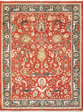 Pasargad Antique Agra Collection Maroon Lamb's Wool Area Rug 044452-PASARGAD