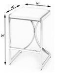 Butler Specialty Natalya Silver Counter Stool 4463220