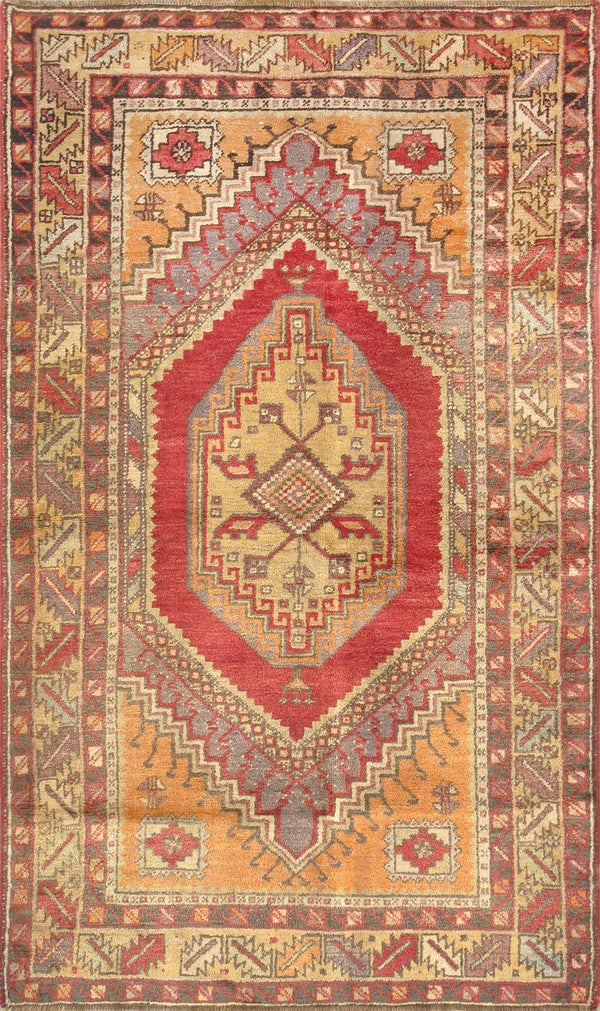 Pasargad Antique Sivas Collection Coral Lamb's Wool Area Rug 044781-PASARGAD