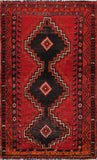 Pasargad Vintage Azerbaijan Red Lamb's Wool Area Rug ' ' 000447-PASARGAD