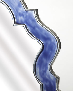 Butler Specialty Donia Blue Wall Mirror 4481291