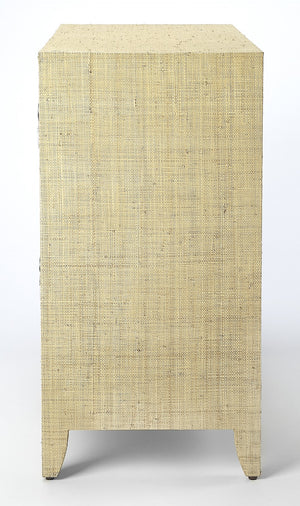 Butler Specialty Amelle Cream Raffia 4 Drawer Accent Chest 4483349