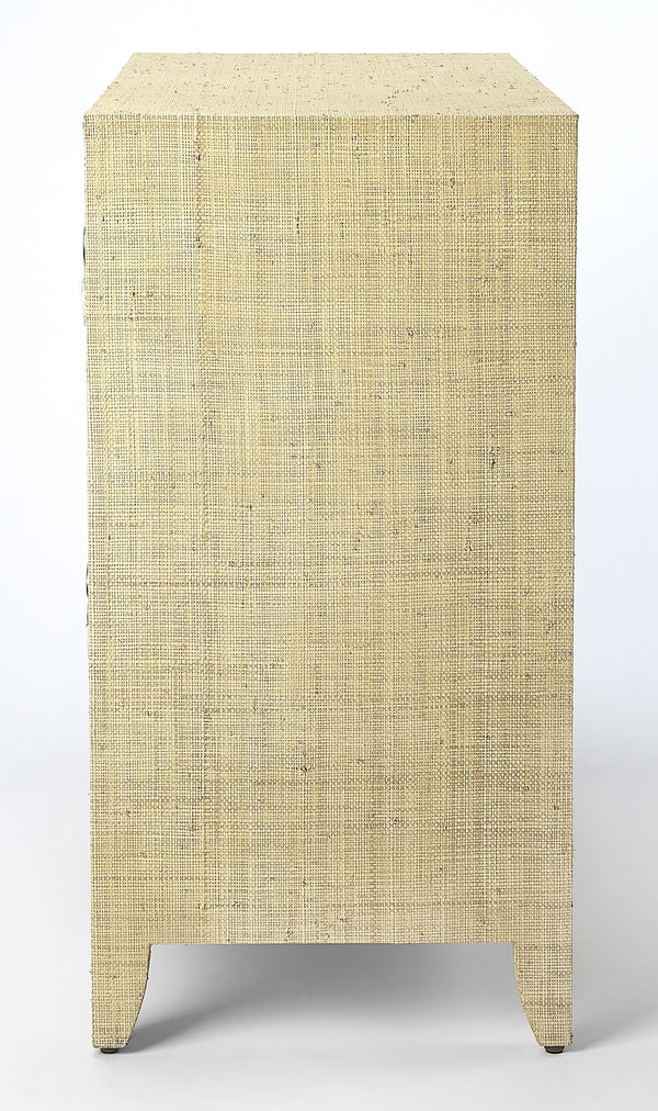 Butler Specialty Amelle Cream Raffia 4 Drawer Accent Chest 4483349
