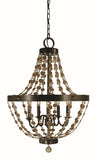 5-Light Mahogany Bronze Naomi Chandelier