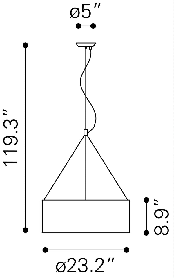 Zuo Modern Jena Steel, Glass Modern Commercial Grade Ceiling Lamp Chrome, Clear Steel, Glass