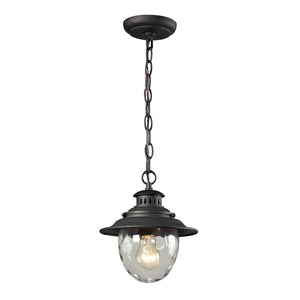 Searsport 8'' Wide 1-Light Outdoor Pendant - Weathered Charcoal