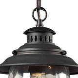 Searsport 8'' Wide 1-Light Outdoor Pendant - Weathered Charcoal