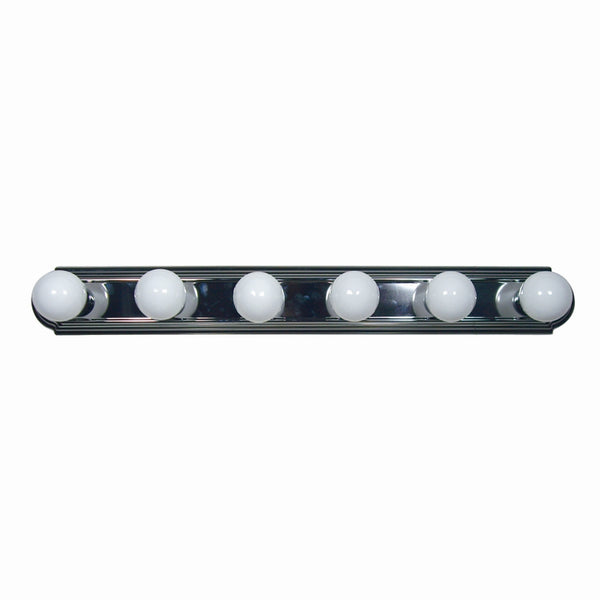 Yosemite Home Decor 6 Light Bathroom Vanity In Satin Nickel Finish 4506SN-YHD