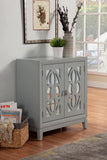 Alpine Furniture Clover Accent Chest, Sea Grey 8693 Sea Grey Rubberwood Solids with MDF 32 x 16 x 36