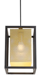 Zuo Modern Yves Steel Modern Commercial Grade Ceiling Lamp Gold, Black Steel