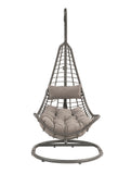 Uzae Patio Patio Hanging Chair with Stand Fabric Content(100% polyester) 45105-ACME