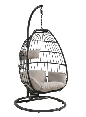 Oldi Patio Patio Hanging Chair with Stand Fabric Content(100% polyester) 45115-ACME