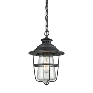 San Mateo 8'' Wide 1-Light Outdoor Pendant - Textured Matte Black