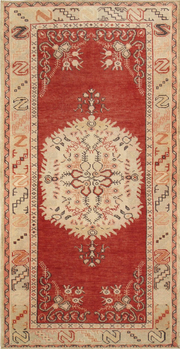 Pasargad Antique Oushak Collection Gold Lamb's Wool Area Rug 045326-PASARGAD