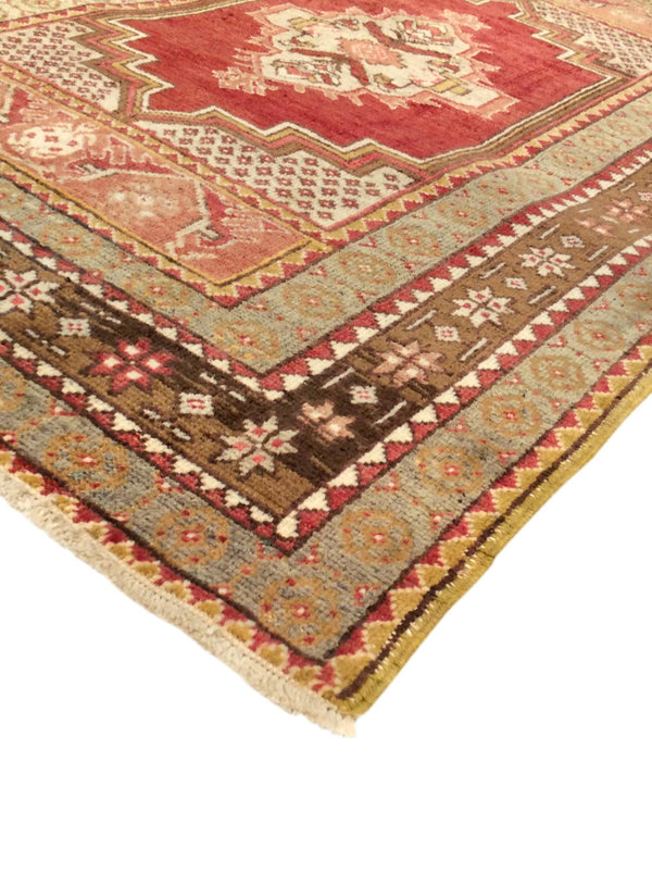 Pasargad Antique Oushak Collection Gold Lamb's Wool Area Rug 045331-PASARGAD