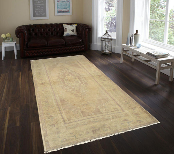 Pasargad Antique Oushak Collection Gold Lamb's Wool Area Rug 045389-PASARGAD