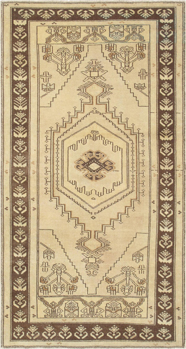 Pasargad Antique Oushak Collection Gold Lamb's Wool Area Rug 045393-PASARGAD