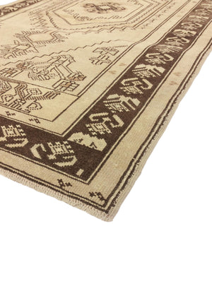 Pasargad Antique Oushak Collection Gold Lamb's Wool Area Rug 045393-PASARGAD