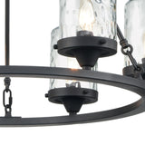 Torch 26'' Wide 6-Light Outdoor Pendant - Charcoal