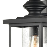 Minersville 17'' High 1-Light Outdoor Sconce - Matte Black