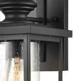 Minersville 17'' High 1-Light Outdoor Sconce - Matte Black