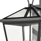 Main Street 21'' High 4-Light Outdoor Sconce - Black