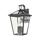 Main Street 21'' High 4-Light Outdoor Sconce - Black