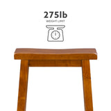 "Honey Brown" Counter Stool, 24" Seat Height - Overpacked
