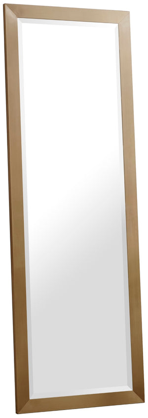 Hepburn Glass / Metal Contemporary Gold Mirror - 25" W x 1" D x 72" H