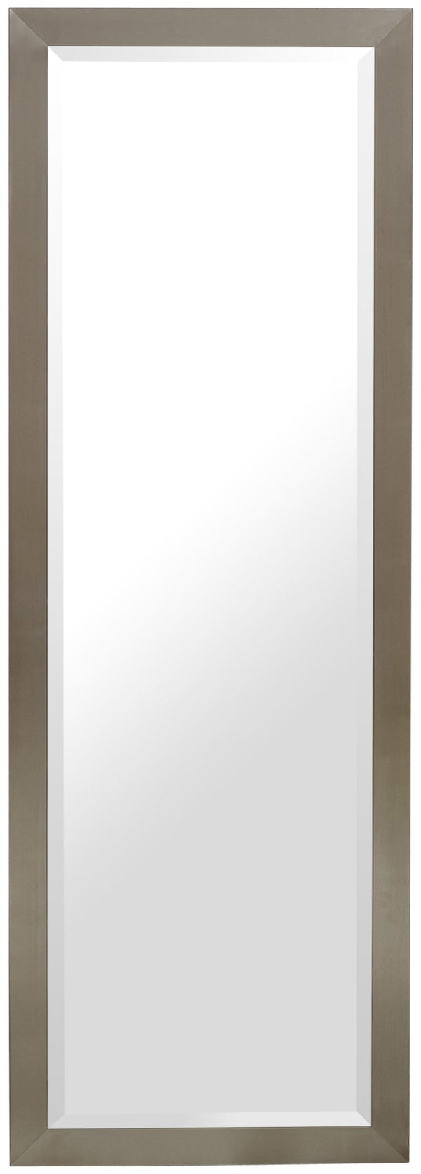 Hepburn Glass / Metal Contemporary Chrome Mirror - 25" W x 1" D x 72" H