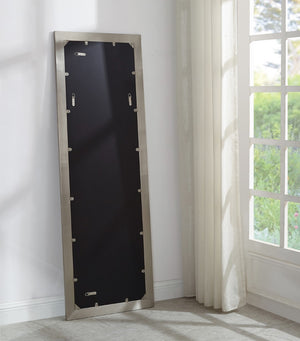 Hepburn Glass / Metal Contemporary Chrome Mirror - 25" W x 1" D x 72" H