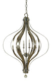 6-Light Polished Nickel Aries Chandelier