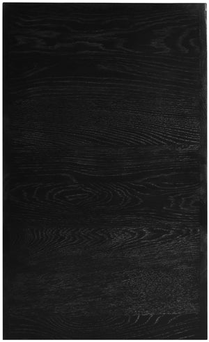 June Oak Wood Mid Century Black Oak Console Table - 54" W x 18" D x 30" H