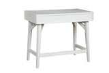 Alpine Furniture Flynn Mini Desk, White 966-W-65 White Mahogany Solids & Okoume Veneer 36 x 20 x 31