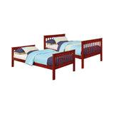 Parker Casual Twin over Twin Bunk Bed Chestnut