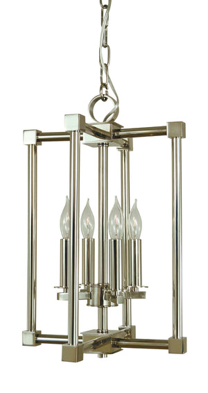 4-Light Polished Nickel Lexington Chandelier